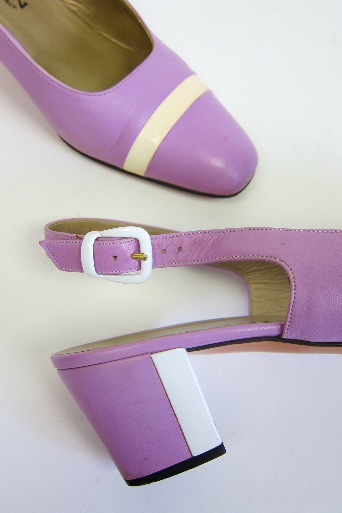 Lilac Leather Pumps by St. John